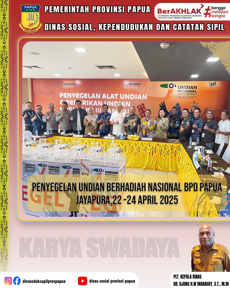 Penyegelan Undian Berhadiah Nasional BPD Papua